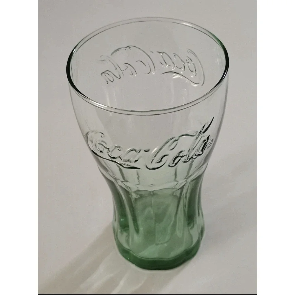 3-Set Coca Cola Drinking Glasses (Green) 16.7oz. (494ml) New With Tags‎